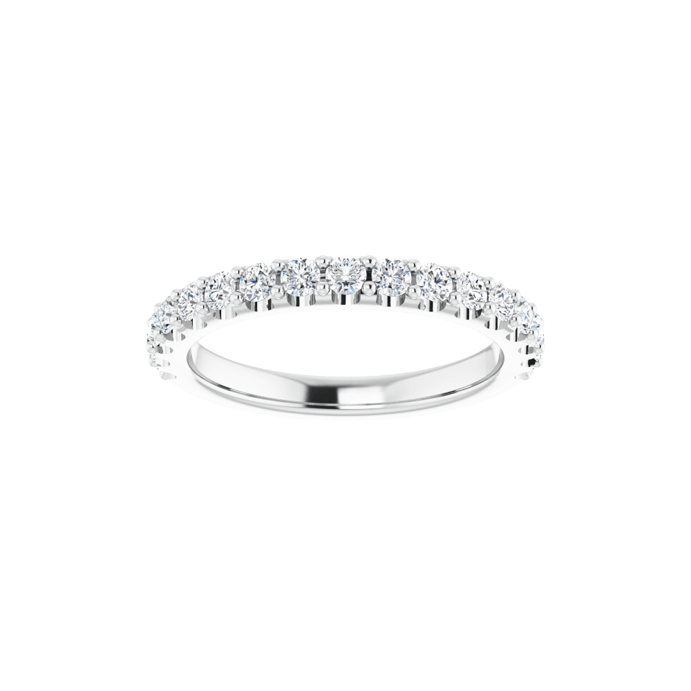 14K White 5/8 CTW Lab-Grown Diamond Band
