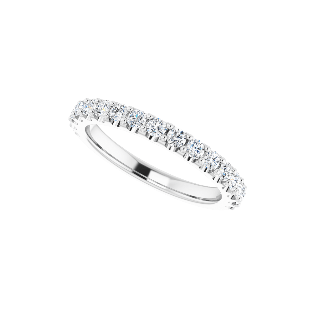 14K White 5/8 CTW Lab-Grown Diamond Band