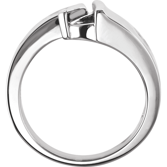 Amethyst Sterling Silver Bypass Ring - select your size