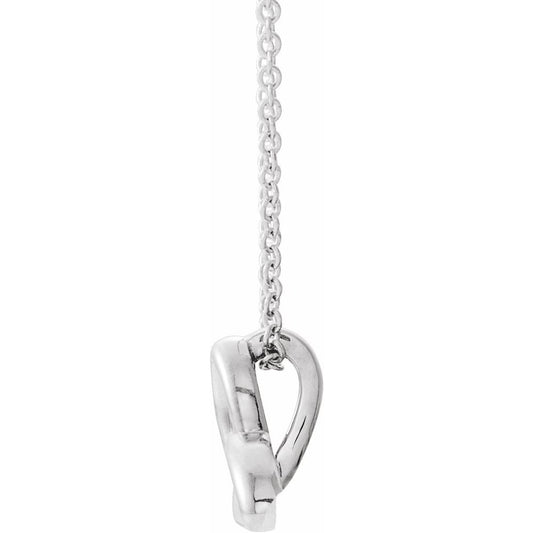 Celtic Inspired Trinity Sterling Silver Necklace